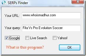 SERPs finder